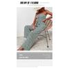 Damen Schlauch-Jumpsuits Gebundene Weitbein-Hosen