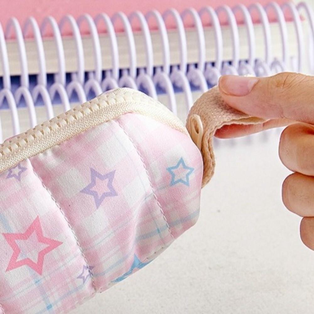 Multifunctional Pencil Case Lattice Stationery Bag Aesthetic Pencil Bag School