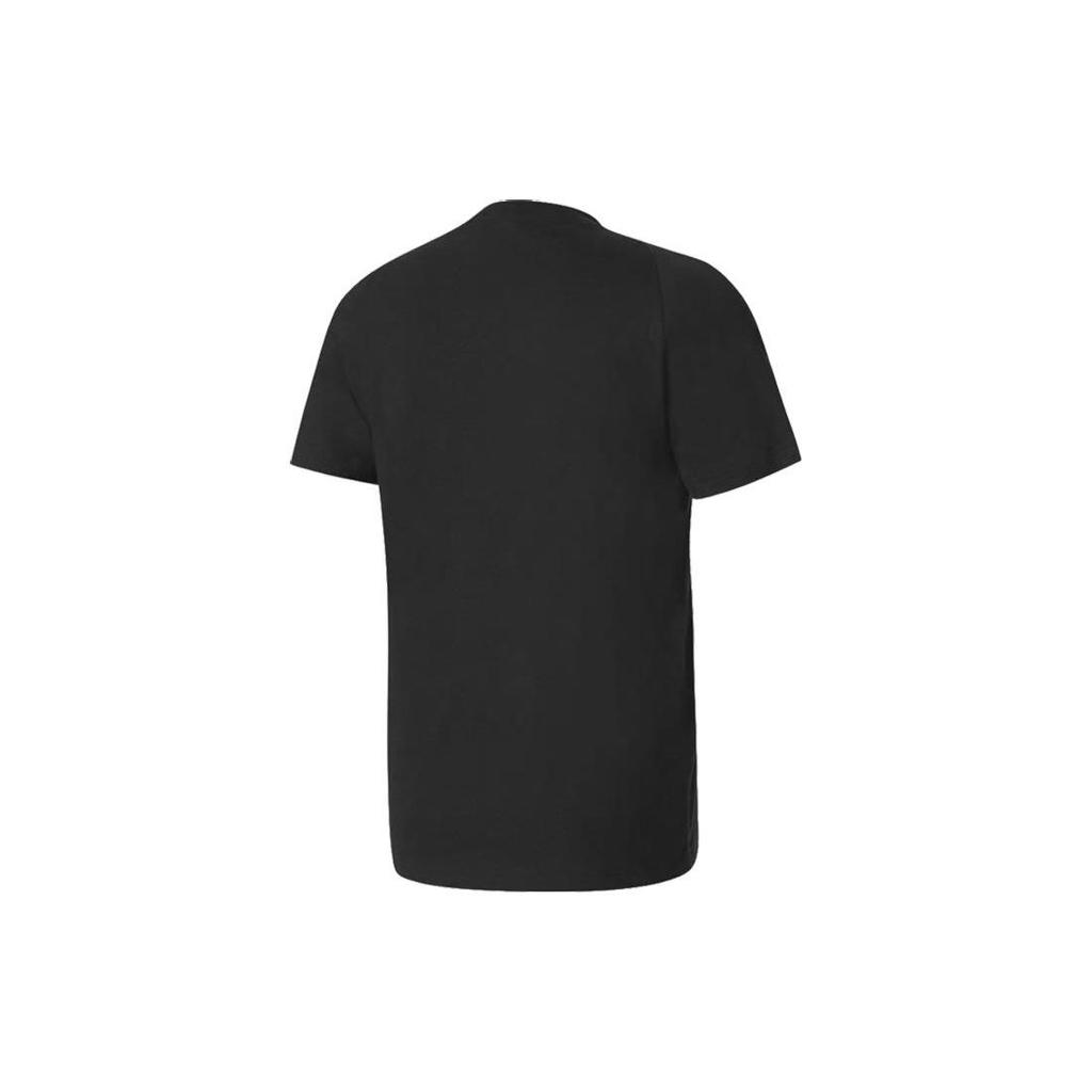 Adidas Solid Color Logo Running Casual Short-Sleeve T-Shirt Men Tops Black S98742