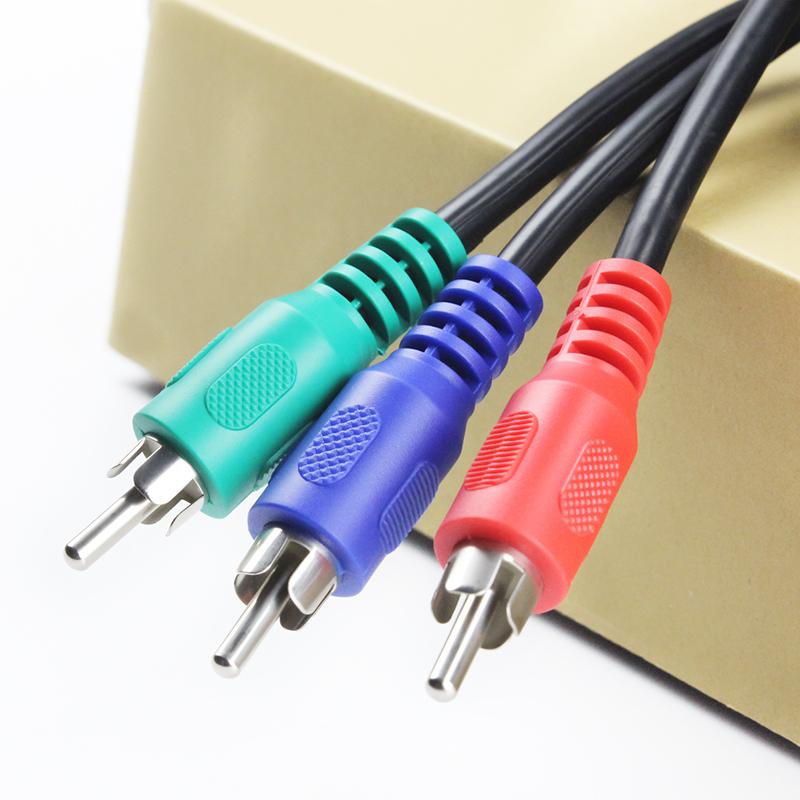 Component Video Cable 3-RCA Male to 3-RCA Male RGB Ypbpr Component Video Cable for Samsung LG Sony HDTV DVD STB 5