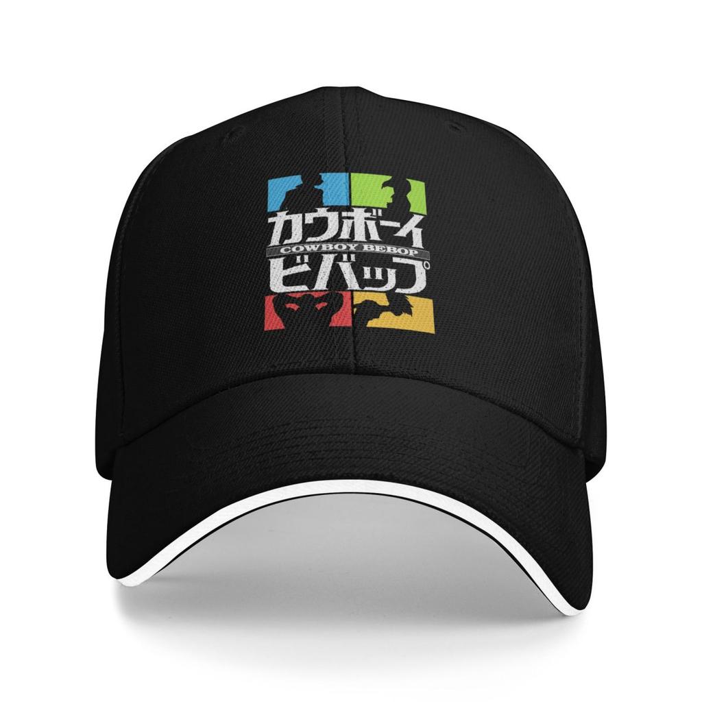 Animes Cowboy Bebop Logo Baseball Caps Snapback Baseball Hats Breathable Casual Casquette Outdoor Unisex