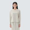 Sorona Women's Stripe Long Sleeve T-shirt Gray (S26SWFTL69)