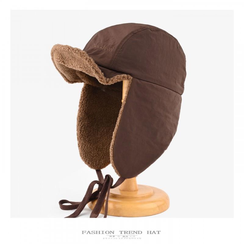 Unisex Warm Fleece Lined Beanie Hat With Ear Protection Winter Outdoor Cycling Skiing