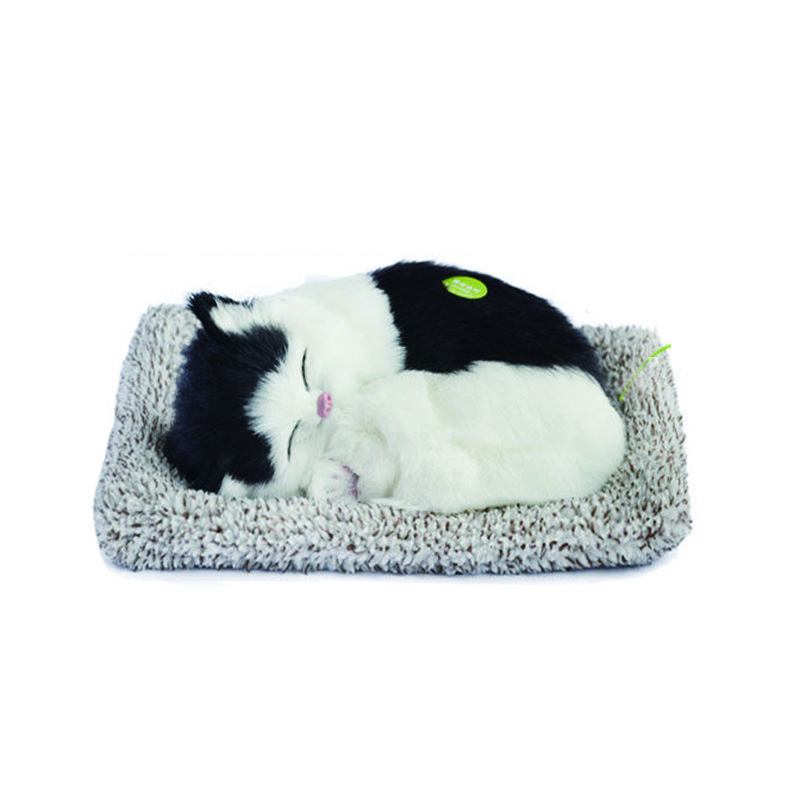 Simulation Mini Katze Niedliches Stoffkissen Plüschkatzen Mit Ton Kindergeburtstagsgeschenk Kreative Imitation Katzenornamente Heimdekorationszubehör