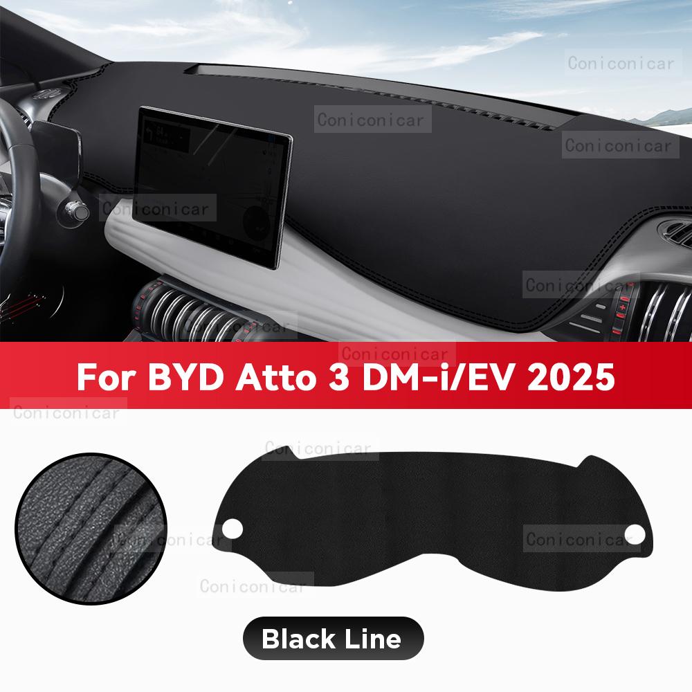 For BYD ATTO 3 YUAN PLUS DM-i EV 2025 Car Dashboard Cover Mat Sun Shade Pad Avoid Light Mat Instrument Carpet Protection