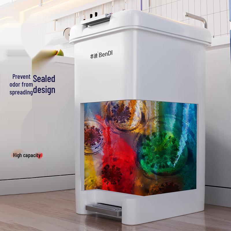 Bendi 10L Dual-Open Pedal Trash Can