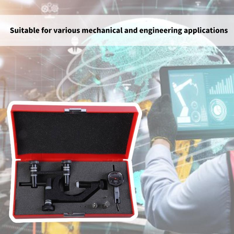 Professional Dials Indicator with Strong Holder Accurate Measurements Tool Set Perfect for Machinists & Technicians