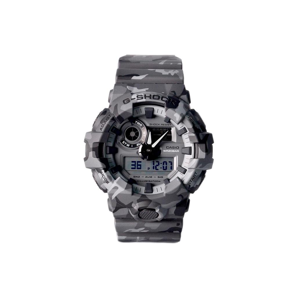 Casio Men Liquid Crystal/Analog Dual Display Series Gray Watch GA-700CM-8A GA-700CM-8A