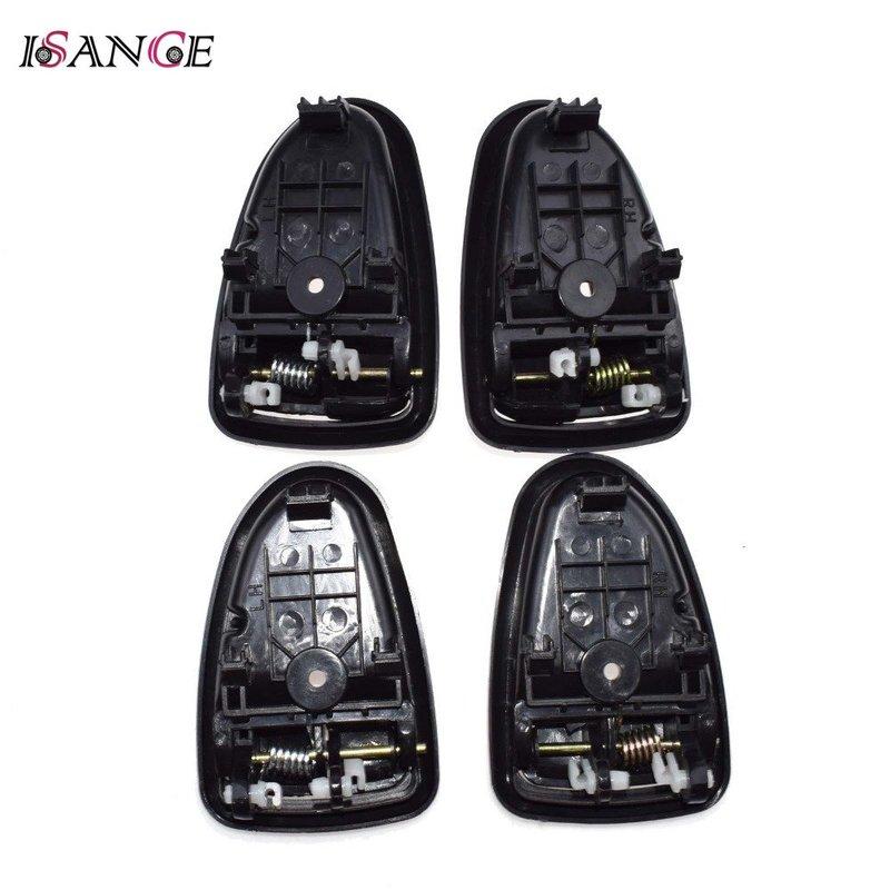 8pcs For Hyundai Accent 1.5L 1.6L 2000-2006 Outside & Ide Door Handle Front Rear Left Right Driver Passenger Black / Chrome