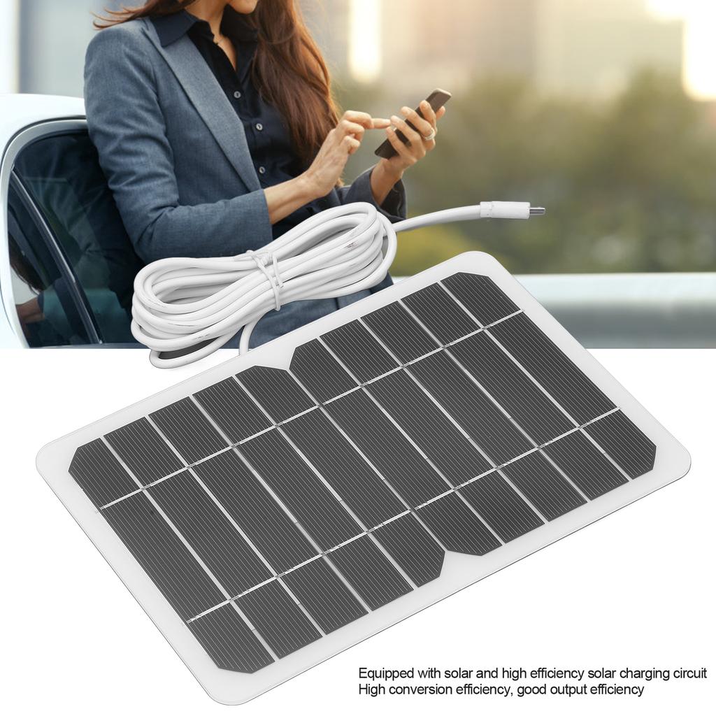 Micro USB Output 5W 5V Solar Panel DIY Solar Charger Polysilicon Mobile Phone Charger