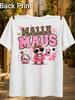 Malle Maus Glamorous Mouse In Pink Tutu And With Leopard Lettering Disco Ball And Party Sparkle Unisex All Tshirt