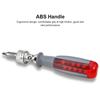 Two Way Ratchet Screwdriver Set with 10 Bits 180 Degrees  Alloy Elbow Screwdriver 6.35MM Screw Driver
