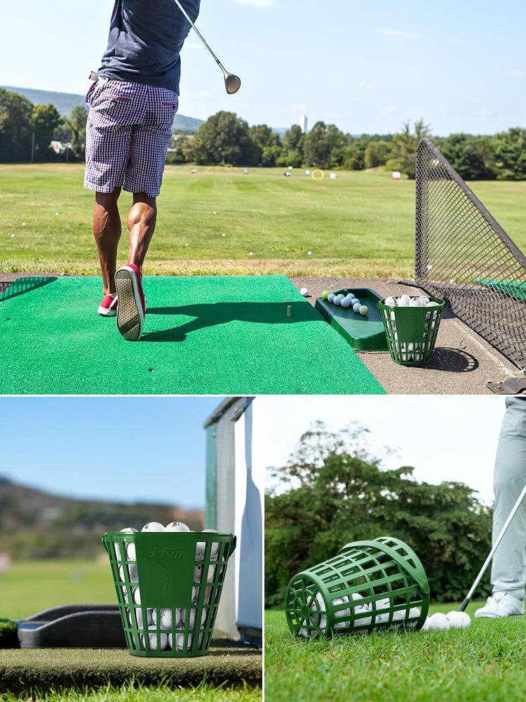 PGM Golf Ball Retriever and Basket - 50 Ball Capacity for Practice Range Use