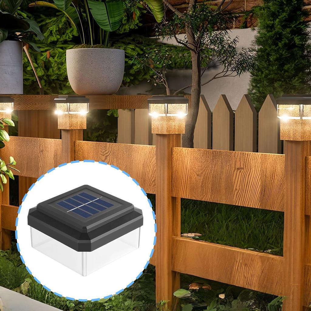 Fence Post Solar Lights Waterproof Modern Lamp Decoration Outdoor Post Lights For Outdoor Garden Patio Porch Yard Driveway