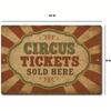Vintage Metal Tin Sign - Circus Tickets Clown Wall Decor for Kitchen Bar Home