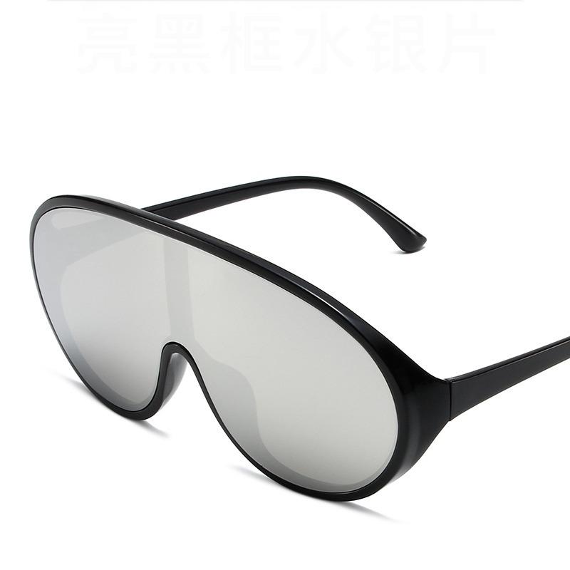 non-polarized Oversized Fashion Sun Glasses Women New Mirror Sports Goggle for Outdoor Cycling Trendy Stylish Brand Design Shades