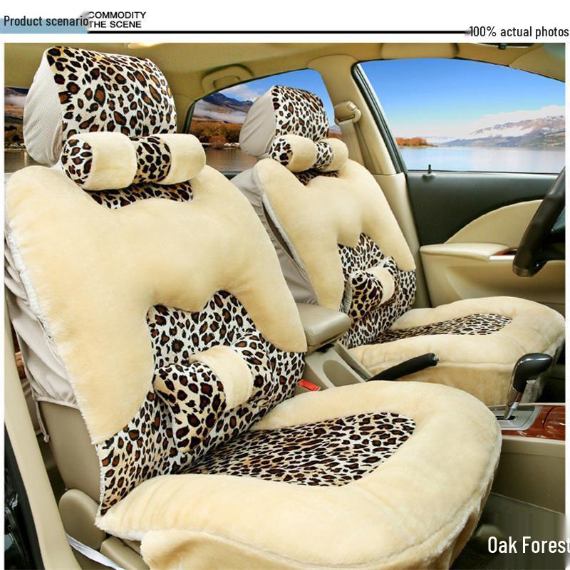 Winter Plush Car Seat Cushion - Thick, Comfortable, Breathable & Warm Full Wrap Cover