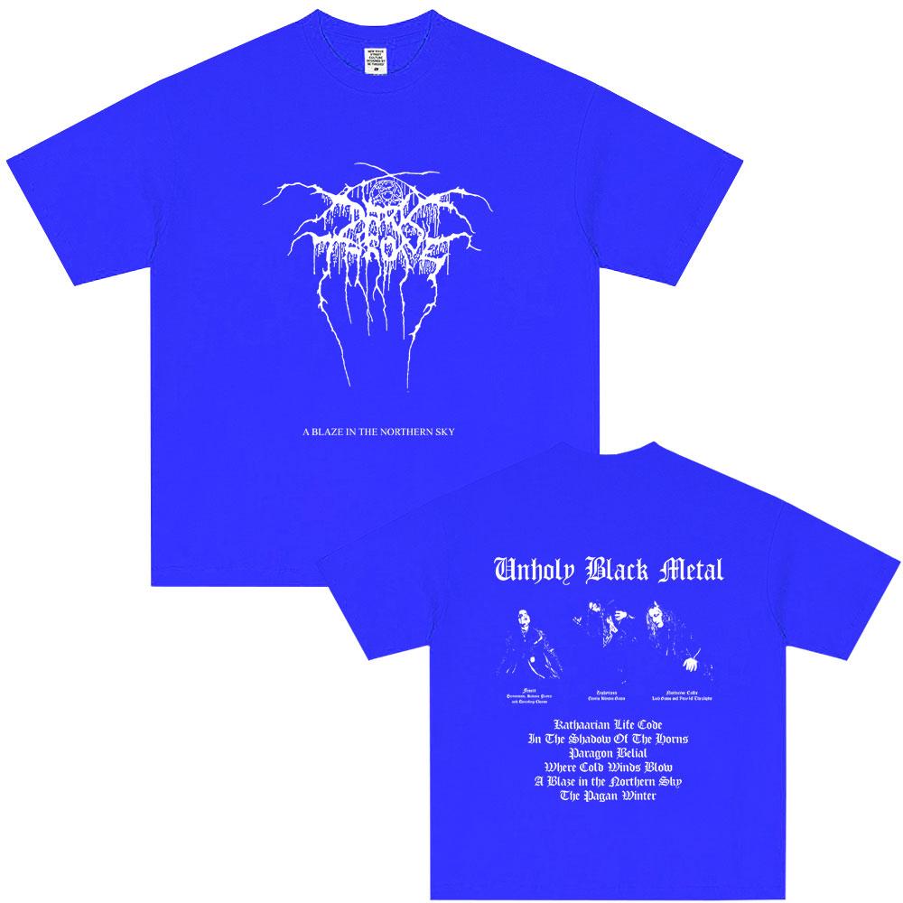 Mayhem A Blaze in The Northern Sky Graphic T-shirt Summer Men Women Clothing Death Black Metal Rock Tshirt Male Vintage T Shirts
