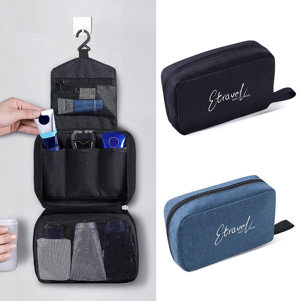 Waterproof Travel Organizer Wet/Dry Compartments Folding Design Bathroom Organizer Essentials Case Cosmetic Storage