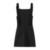 European & American Style Velvet Bow Spaghetti Strap Mini Dress - Autumn Collection for Women