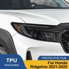2Pcs Pre-Cut For Honda Ridgeline -2025 Car Clear PPF TPU Sticker Transparent Black Headlight Protective Film Accessories