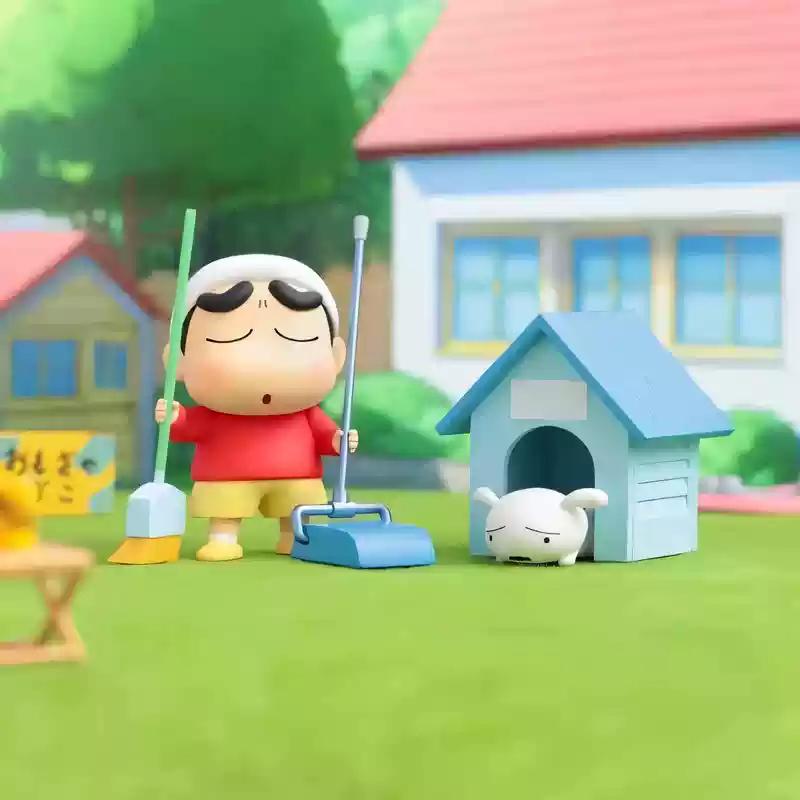 Official Crayon Shinchan Shiro' S Daily Life Series Cute Anime Figure Trendy Children'S Gift Customizable Toy