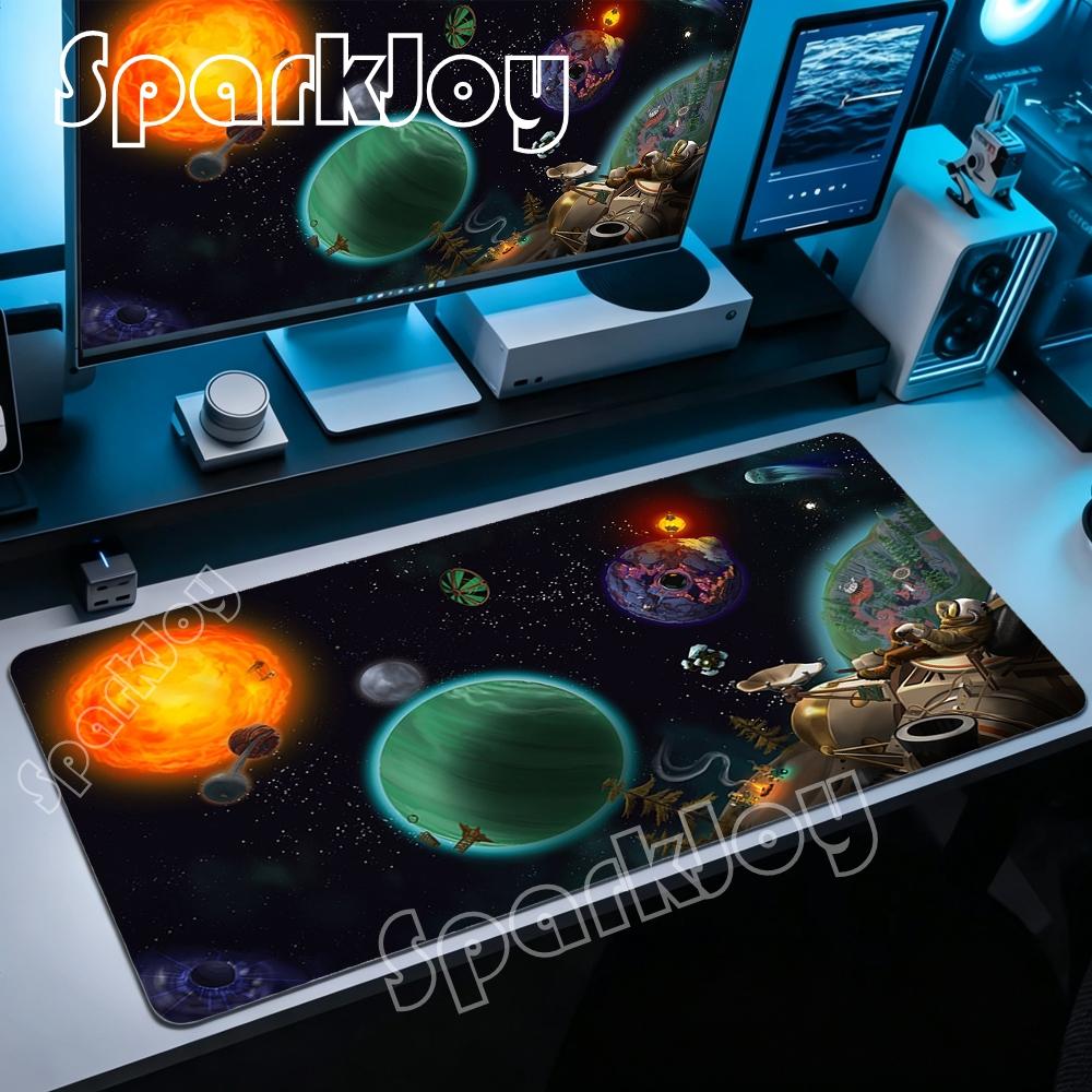 Anime Gamer Outer Wilds Mousepad Laptop Universe Space Solar System Xl Mouse Pad Hd Desk Mat Pc Gaming Accessories Keyboard Pads