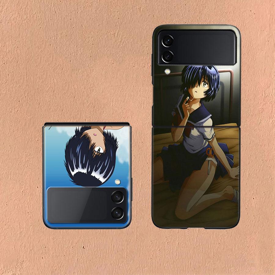 Urabe Mikoto Coque For Samsung Z Flip7 6 Galaxy Case Shockproof Z Flip5 Z Flip3 4 5G Hard Cover Phone TPU PC Hard Funda
