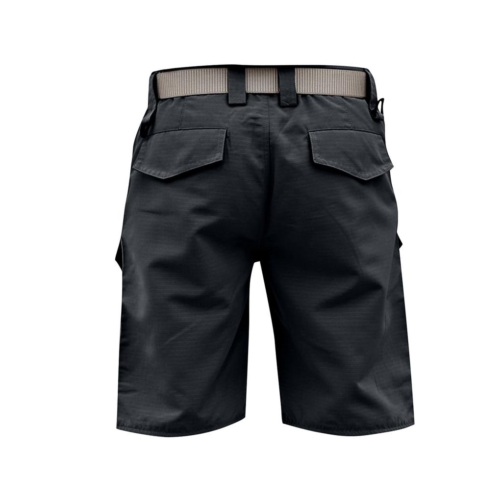 Men's Outdoor Tactical Multi Pocket Knee Length Shorts Breathable Lightweight Utility Cargo Shorts for Hiking Camping Work
