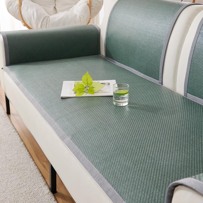 New Simple Rattan Mat Sofa Cushion Summer Mat Seat Cushion Non-Slip Advanced Cold Feeling Cover Cloth Towel