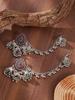 Retro Rhinestone Indian Wind Chime Tassel Earrings - Bohemian Ethnic Style