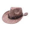 Western Cowboy Hat, Men's and Women's European and American Belts, Old Top Hat, Outdoor Street Party Jazz Hat