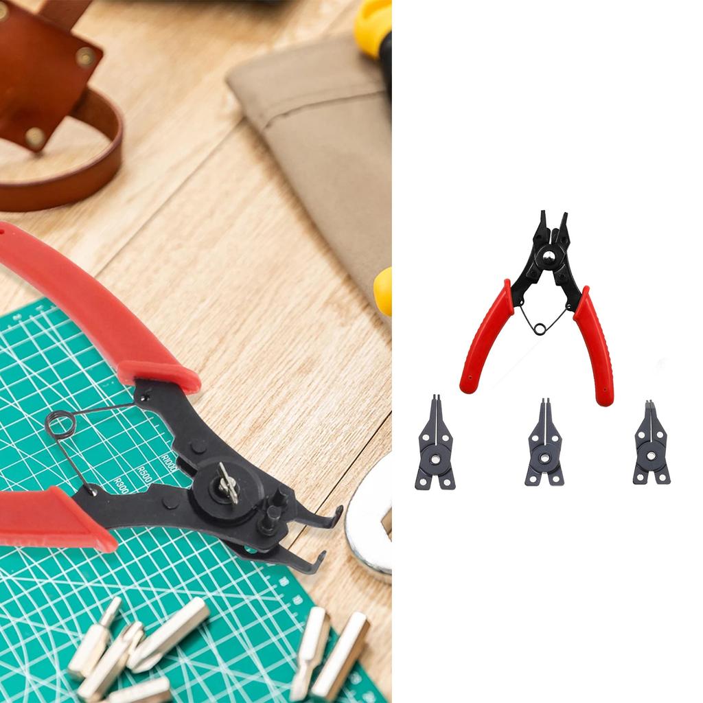 4 In 1 Snap Rings Pliers Plier Set Combination Retaining Clip Jewelry Circlip Pliers Internal External Rings Remover