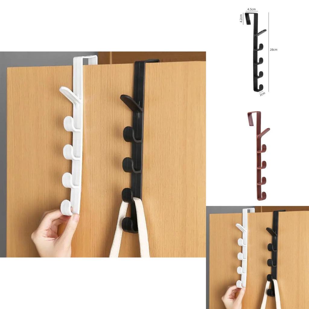 Multipack Abs Overthedoor Hooks With Nodrill Design For Bedroom And Closet Storage