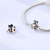 Copper Cute Animals Series Black Cat Beads Bear Puppy Pet Charm Fit Original Bracelet For Women Diy Fine Exquisite Gift
