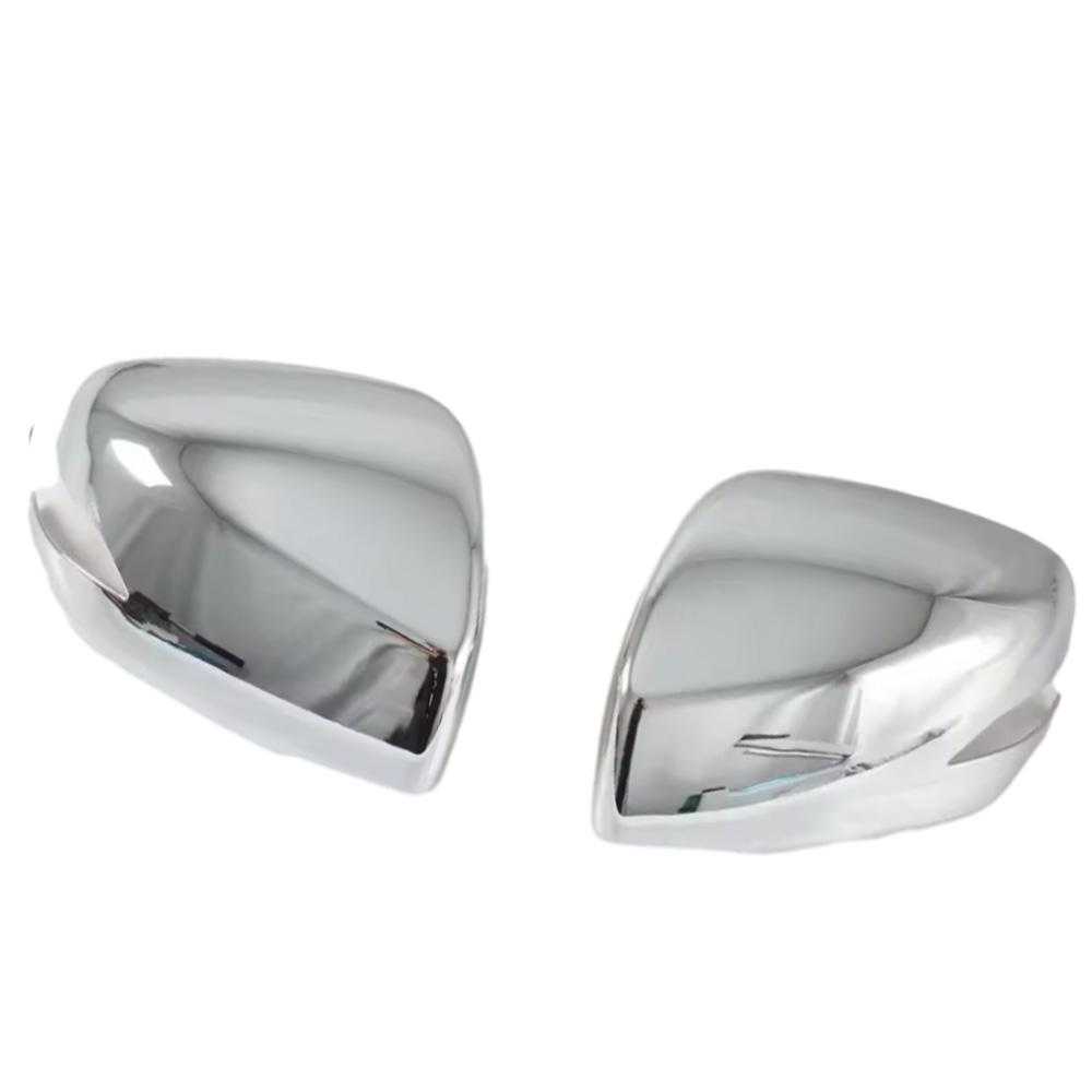 2PCS Rearview Mirror Cover Side Wing Rear View Mirror Case Trim for Subaru Outback - Chrome/Carbon Fiber Black ABS Chrome