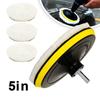 5 stücke Auto Polish Pad Polierscheiben Kit Auto Karosserielack Pflege Polierer Weiche Wolle Wachsschwamm Maschine Sauberes Zubehör
