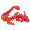 Simulated Eye 3D Printed Dragon All-In-One Molding Chinese Dragon 3D Printed Diceratops Dragon Rotatable Flexible