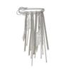New Exaggerated Metal Chain Pendant Crystal Rivets Tassel Brooches for Women Man Charm Trousers Shortened Pins Rock Jewelry Gift