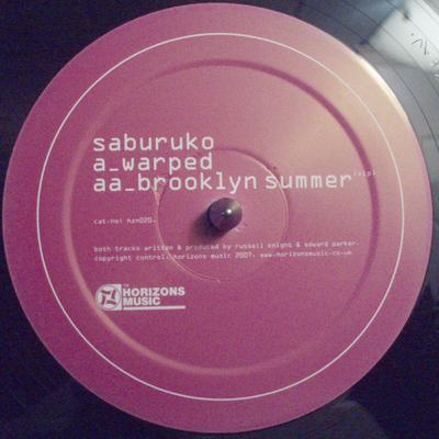 12 inç Plak SABURUKO - Çarpık / Brooklyn Yazı (vip) HZN020 Horizons Music 2007 İngiltere Dans & Elektronik Kullanılmış