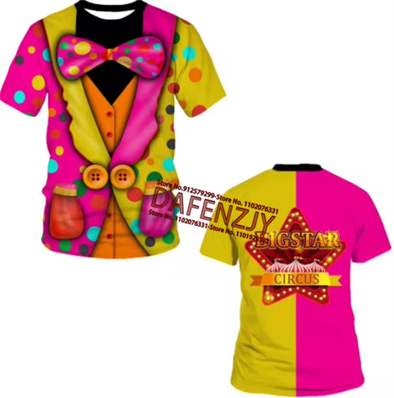 

Футболка с коротким рукавом для вечеринки, карнавала, дня рождения, новинки, готические футболки для мужчин и женщин на Хэллоуин, костюм клоуна ужасов на Хэллоуин, топы L синий