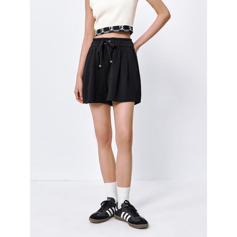 PEACEBIRD Women's High-Waist Casual Wide-Leg Shorts