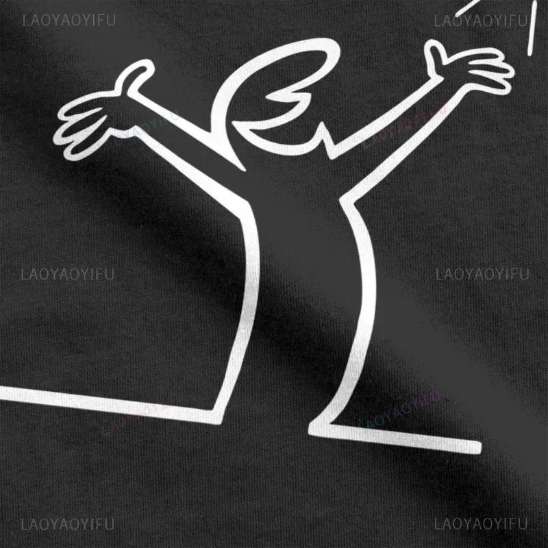 Happy La Linea Summer Casual T-Shirts Men Round Neck Graphic T Shirt Badum Linus Lineman Short Sleeve Tees Fashion Cotton Tops