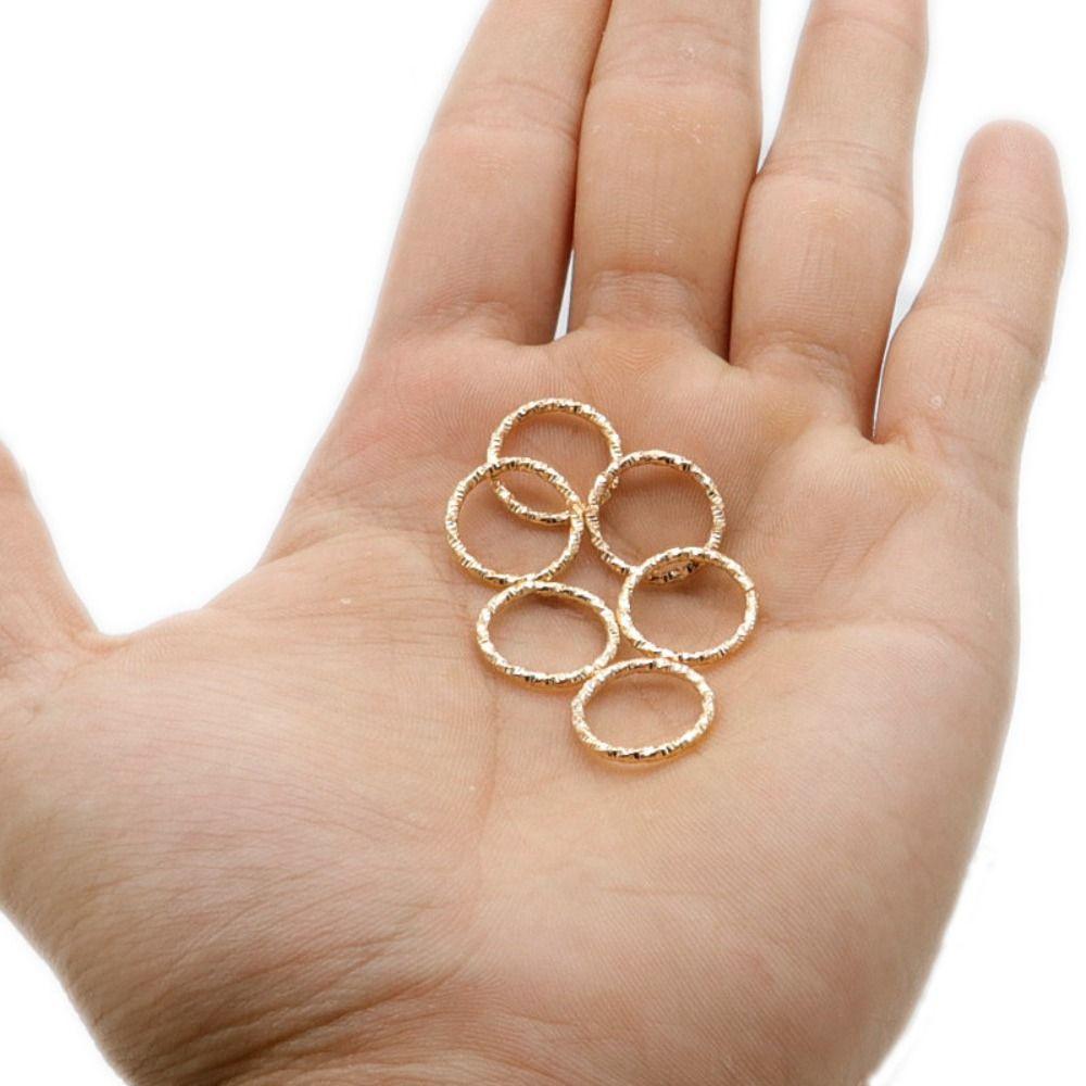 50 STÜCKE Öffnungsring Kreis Haarringe Anhänger Manschette Clip Haarflechten Styling Werkzeug Dreadlocks Perlen