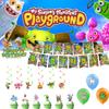 My Monster Singing Theme Birthday Banner Balloon Party Supplies Set Decorations