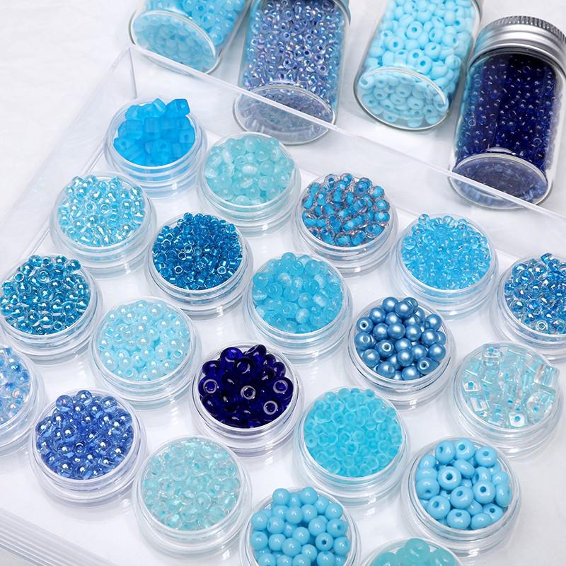 Blauer Glas-Reiskorn-Haarnadel: Handgefertigter Schmuck-Accessoire im antiken chinesischen Stil
