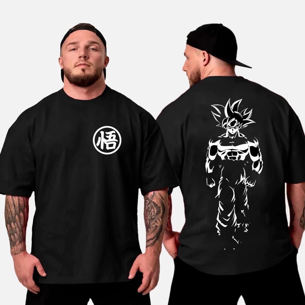 Dragon Ball Anime Summer Tshirt Casual sporty street loose comfortable pure cotton shortsleeved for men and women