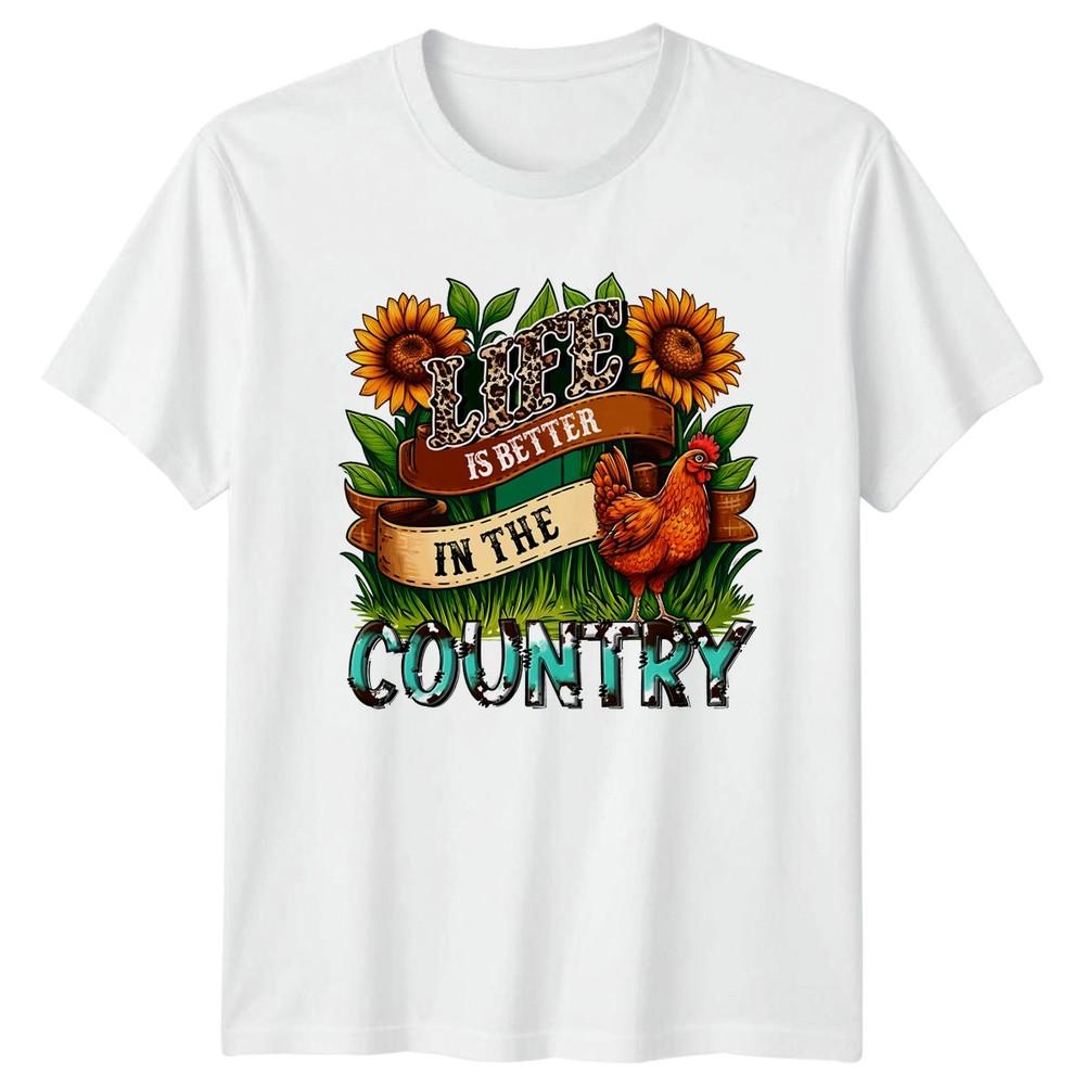 Life Is Better In The Unisexs TShirt Country Life Farming Birthday Gift For Her S
