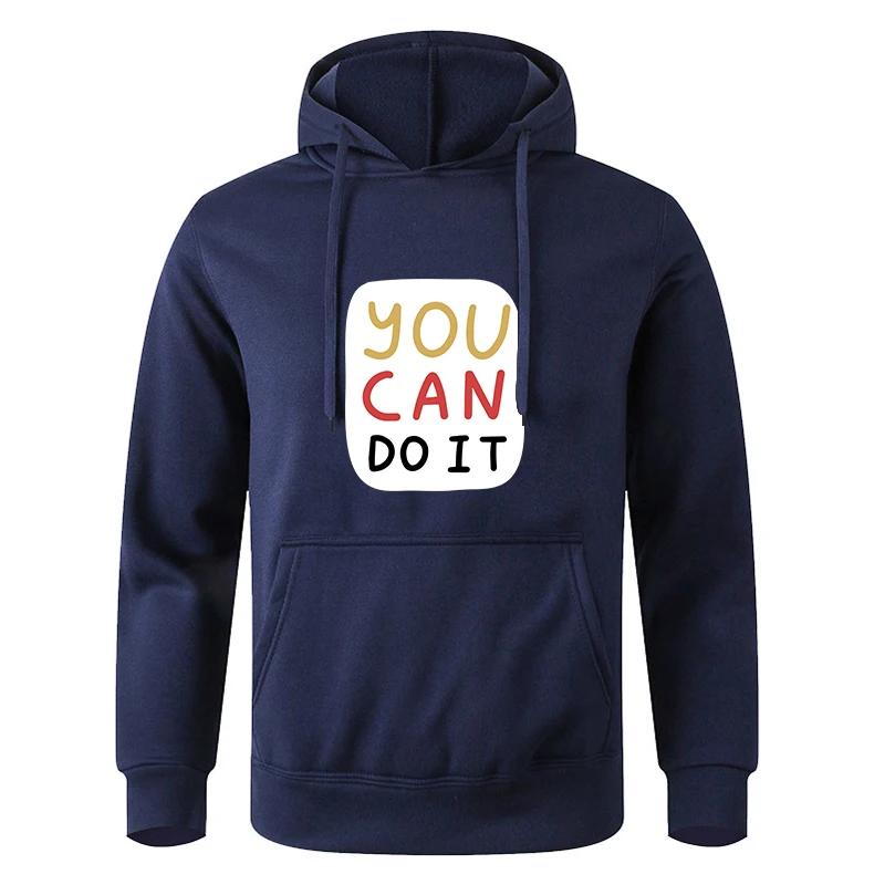 For Male And Women Spring Autumn Men's Oversize Casual Solid Color Black Pullover Hoodie Sweatshirt