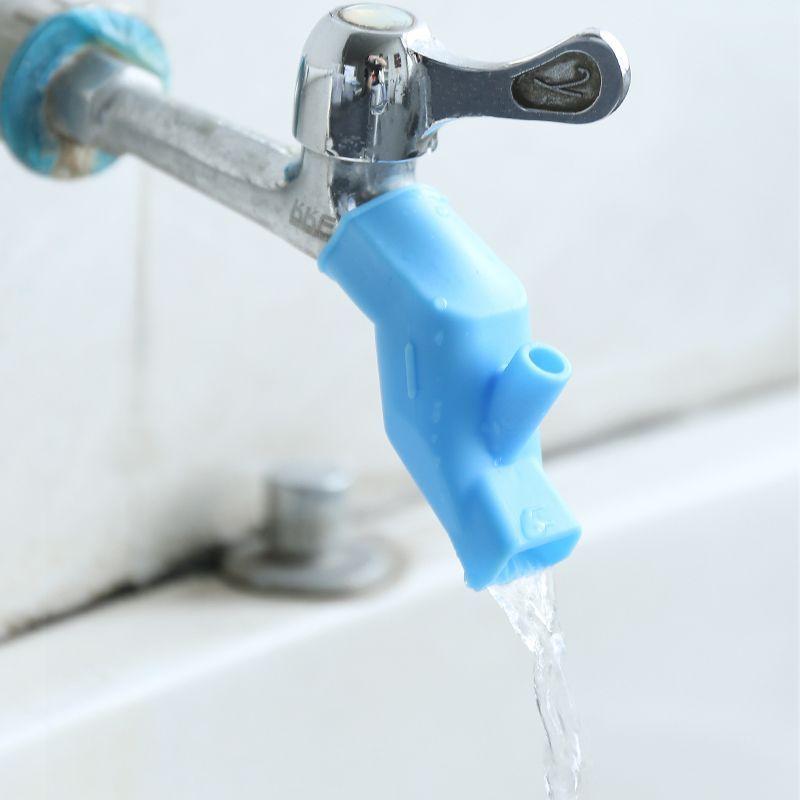 2pcs Universal Silicone Faucet Extender Anti Splash Water Saver Flexible Hose Adapter for Kids Bathroom Sink Bathroom Products